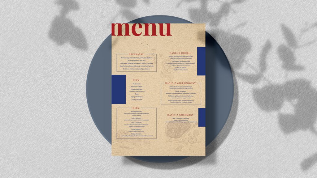 projekt menu